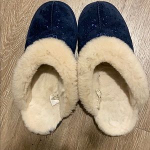 Navy blue UGG slippers size 9